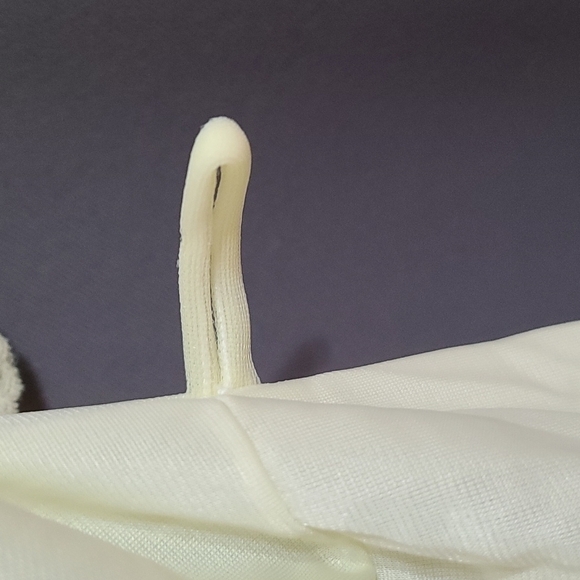 Nancy King Lingerie VTG Robe Light Yellow Nylon. Lacy Trim NO BELT Sz M GUC - Picture 5 of 10